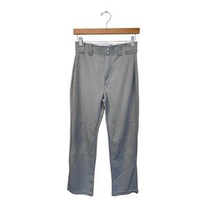 Rawlings | Boys Athletic Gray Snap Zipper baseball Long Pants L